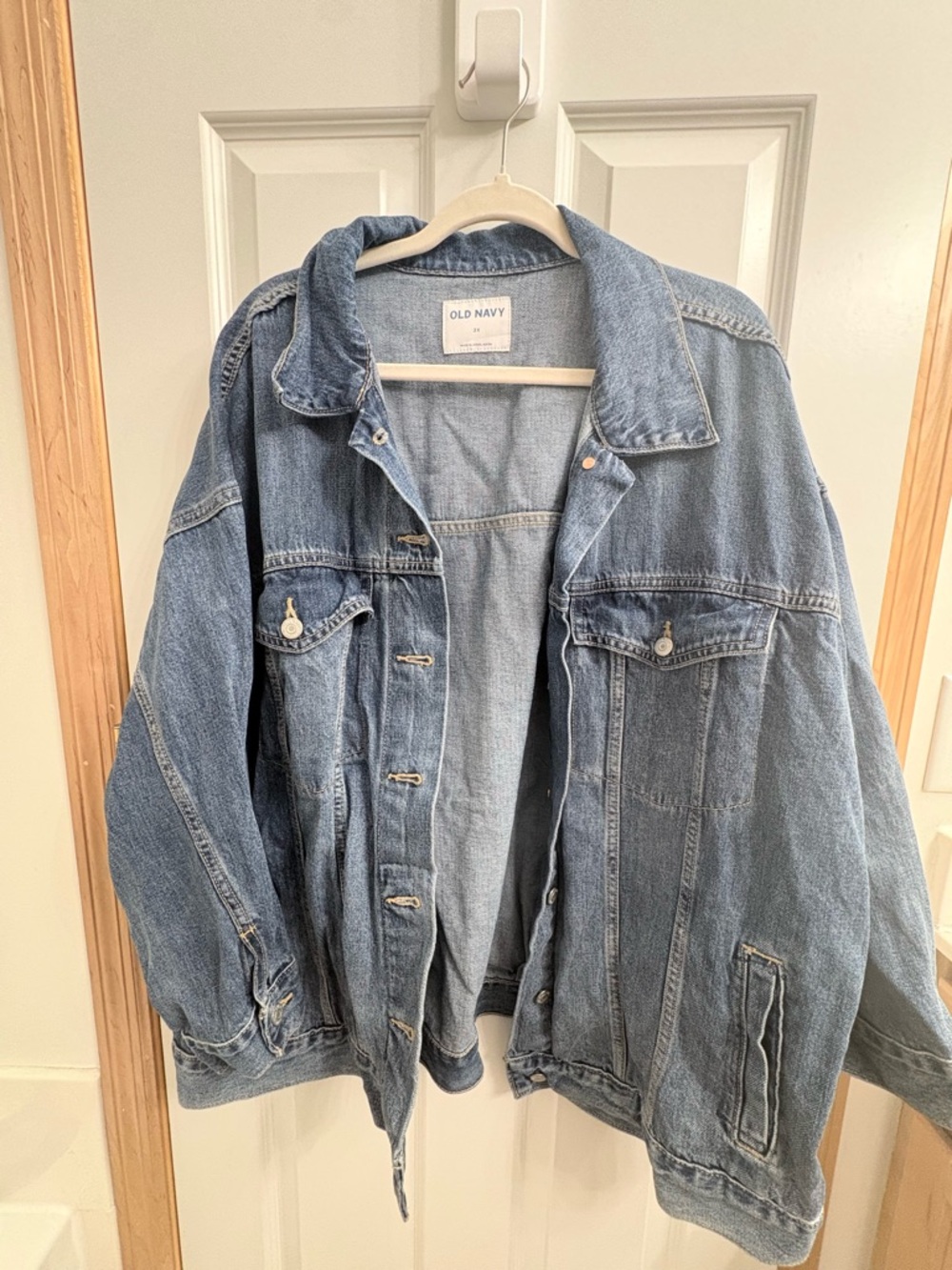 Women's Old Navy Light Blue Oversized Jean Jacket - 2X